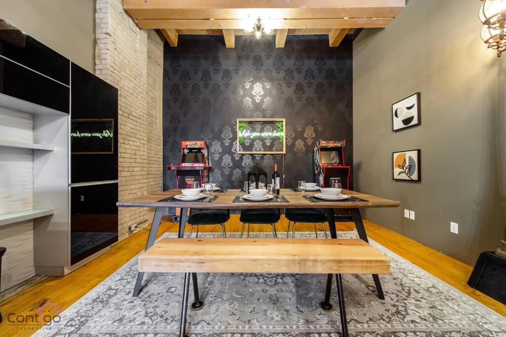Historic Jd Loft, Near Ice District, Rogers Place, Ug Parking Edmonton Exterior foto